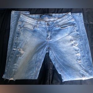blue steel light blue ripped distressed y2k jeans